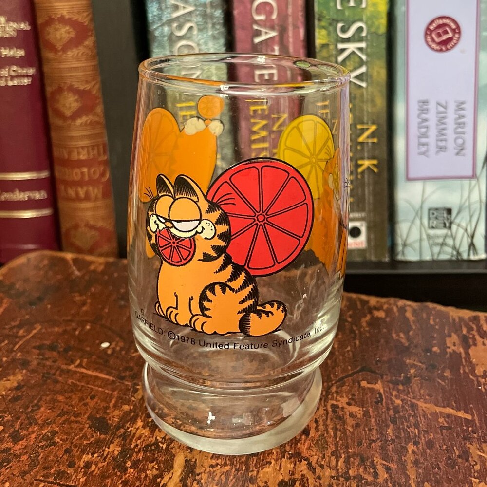 Garfield juice glass, 3/$10